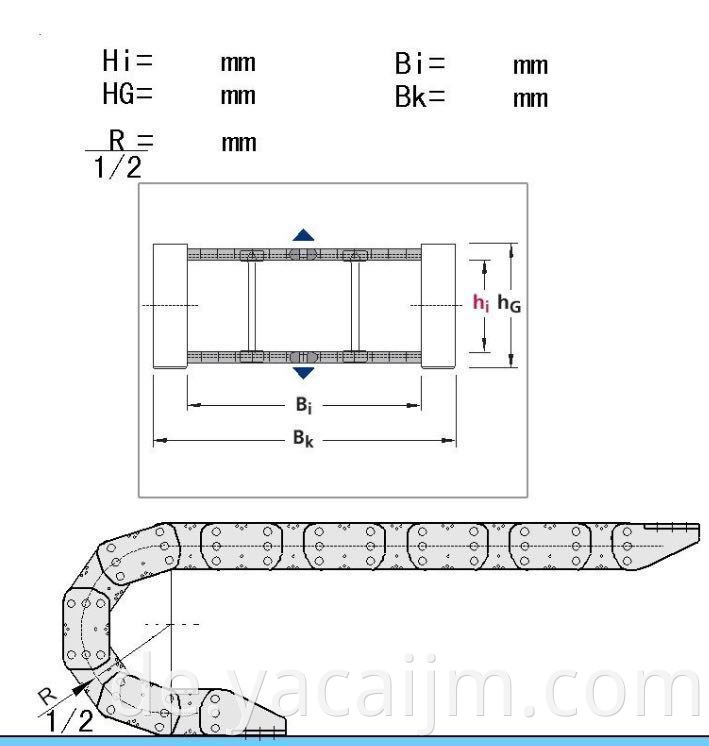 Hochwertiger Stahlkabel Dragkette Stahlkettenkabelkabelkanal